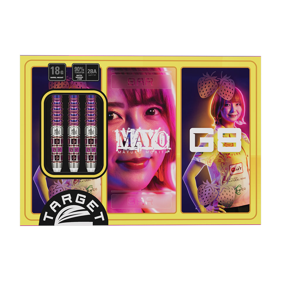 Target Prime Series Mayo G8 Soft Tip Darts - 18gm
