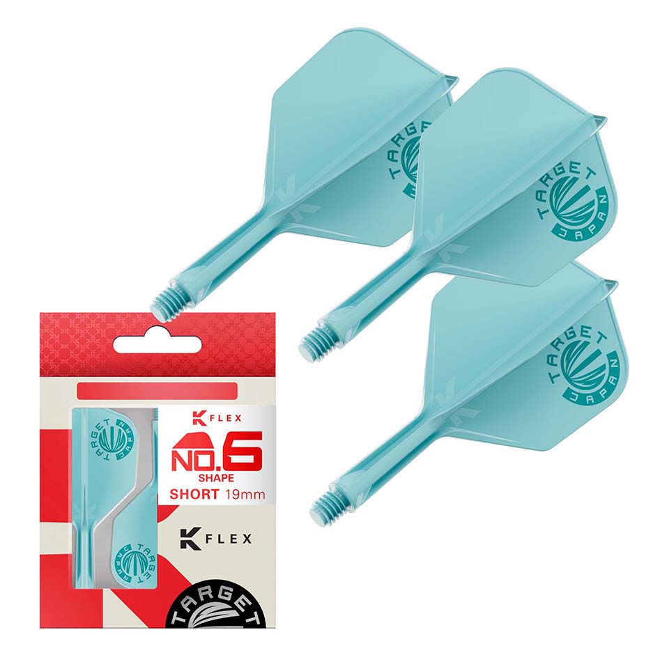 Target Japan Logo K-Flex Flight System - No6 Short Aquamarine