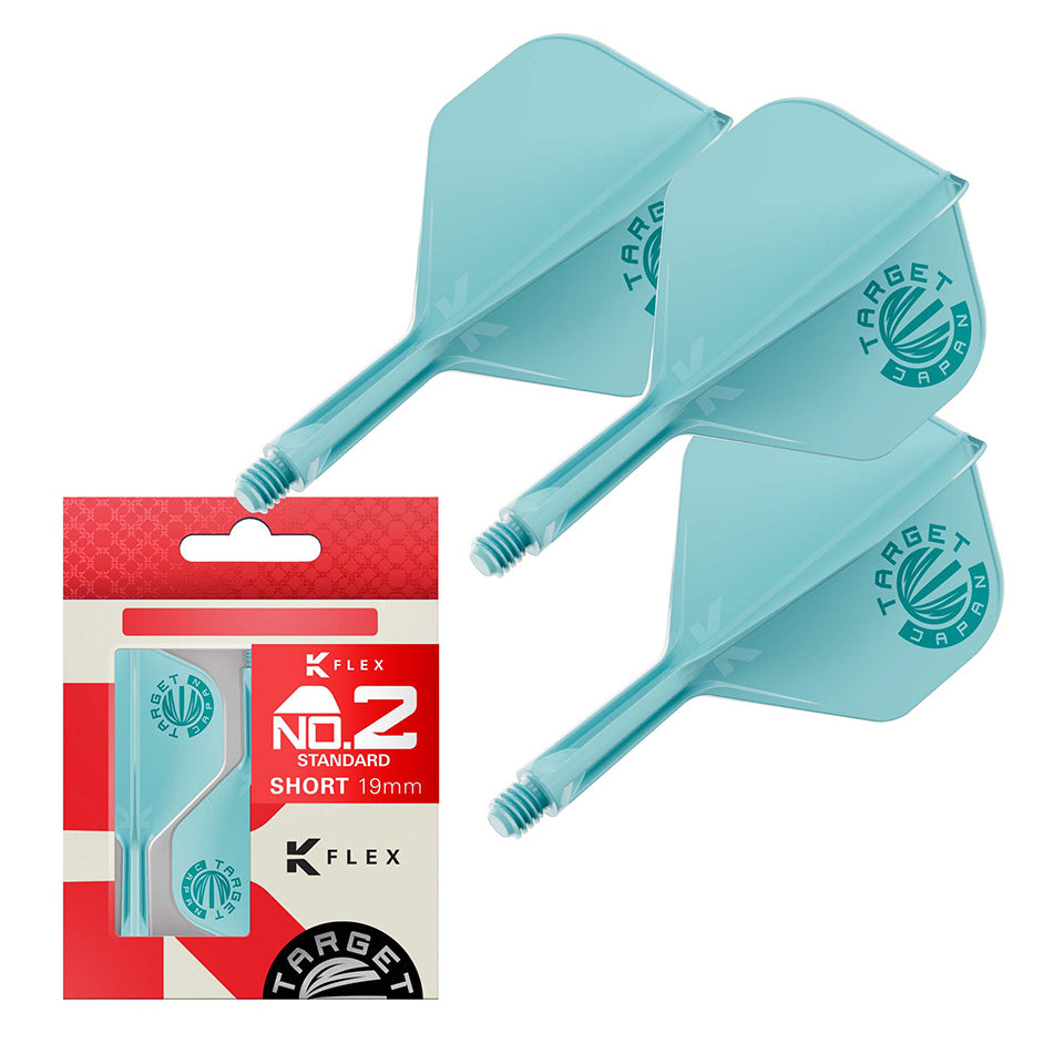 Target Japan Logo K-Flex Flight System - No2 Short Aquamarine