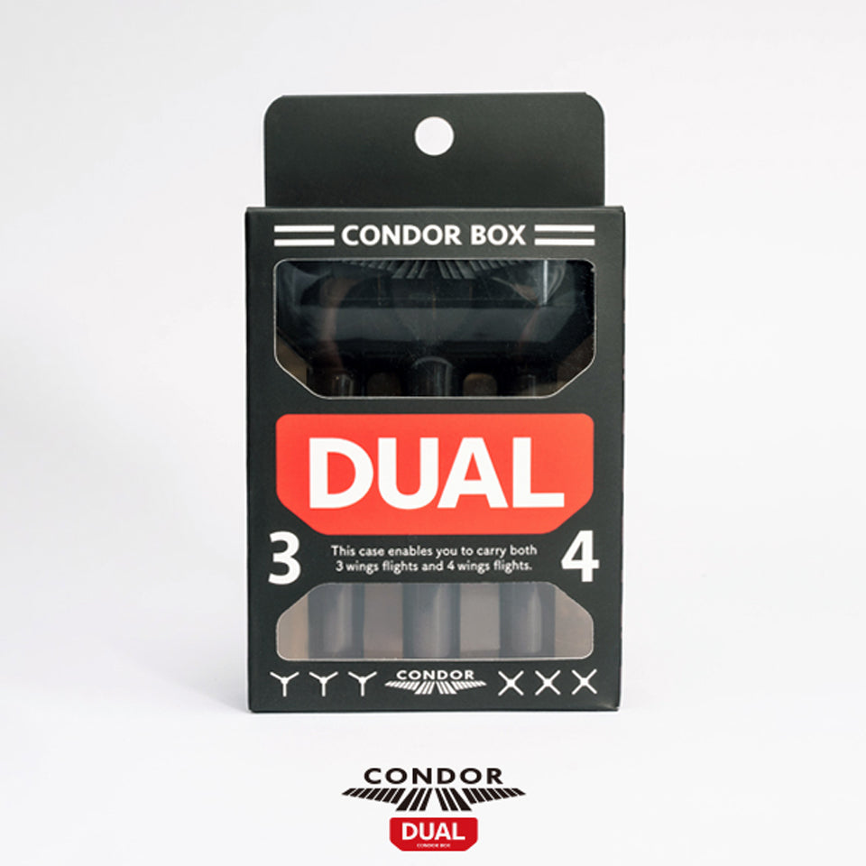 Condor Box Dual Dart Case - Clear Black