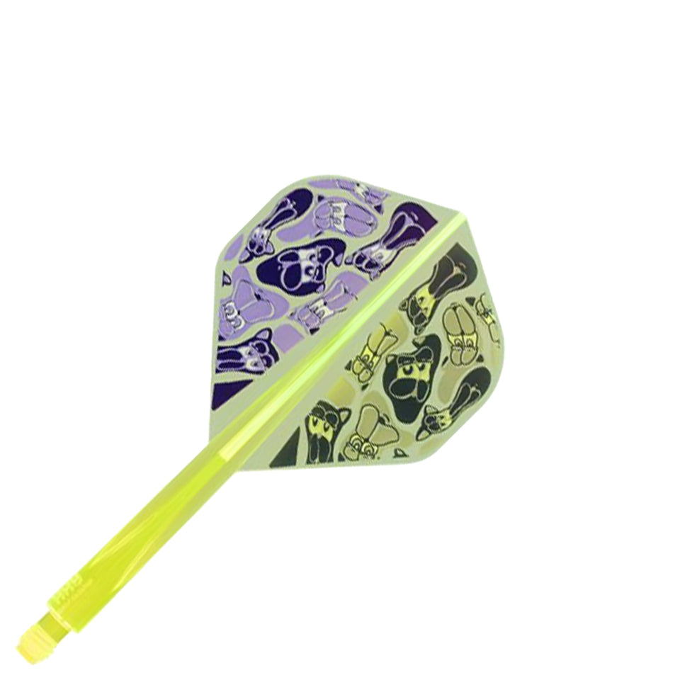 Condor Axe G.T Monster 3 Flight System - Standard Neon Yellow (S)