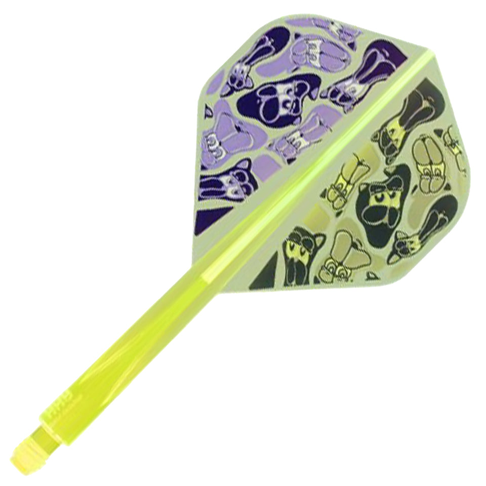 Condor Axe G.T Monster 3 Flight System - Standard Neon Yellow (XL)