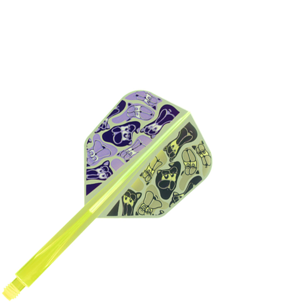 Condor Axe G.T Monster 3 Flight System - Shape Neon Yellow (S)