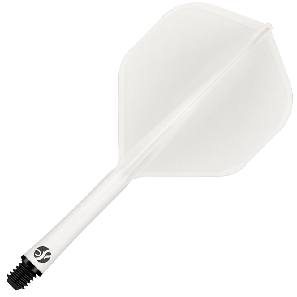 Shot Flight Deck Dart Flight & Shaft System - Standard Medium White