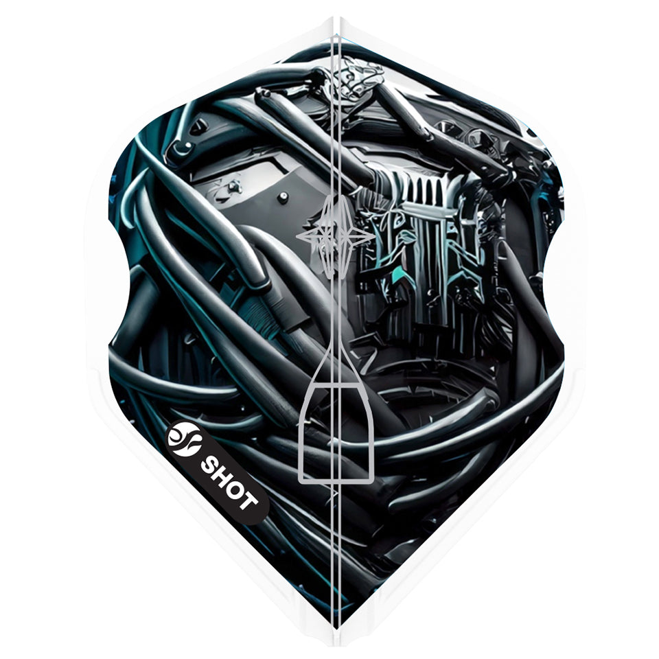 Shot L-Style EZ AI Cyberpunk Dart Flights - L1 / Standard