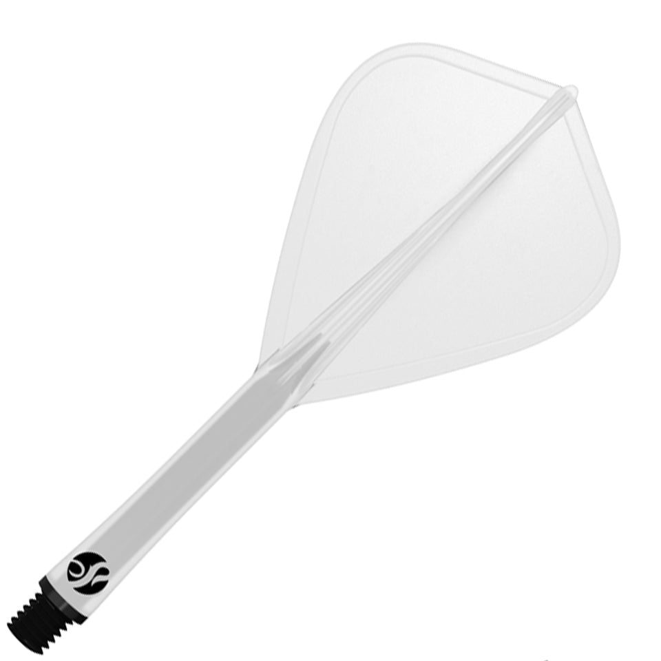 Shot Flight Deck Dart Flight & Shaft System - Kite Inbetween Clear