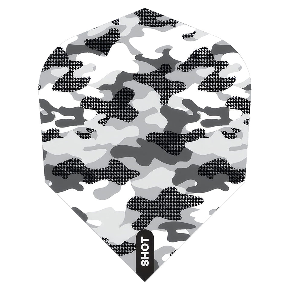 Shot Arctic Camo Dart Flights - Shape