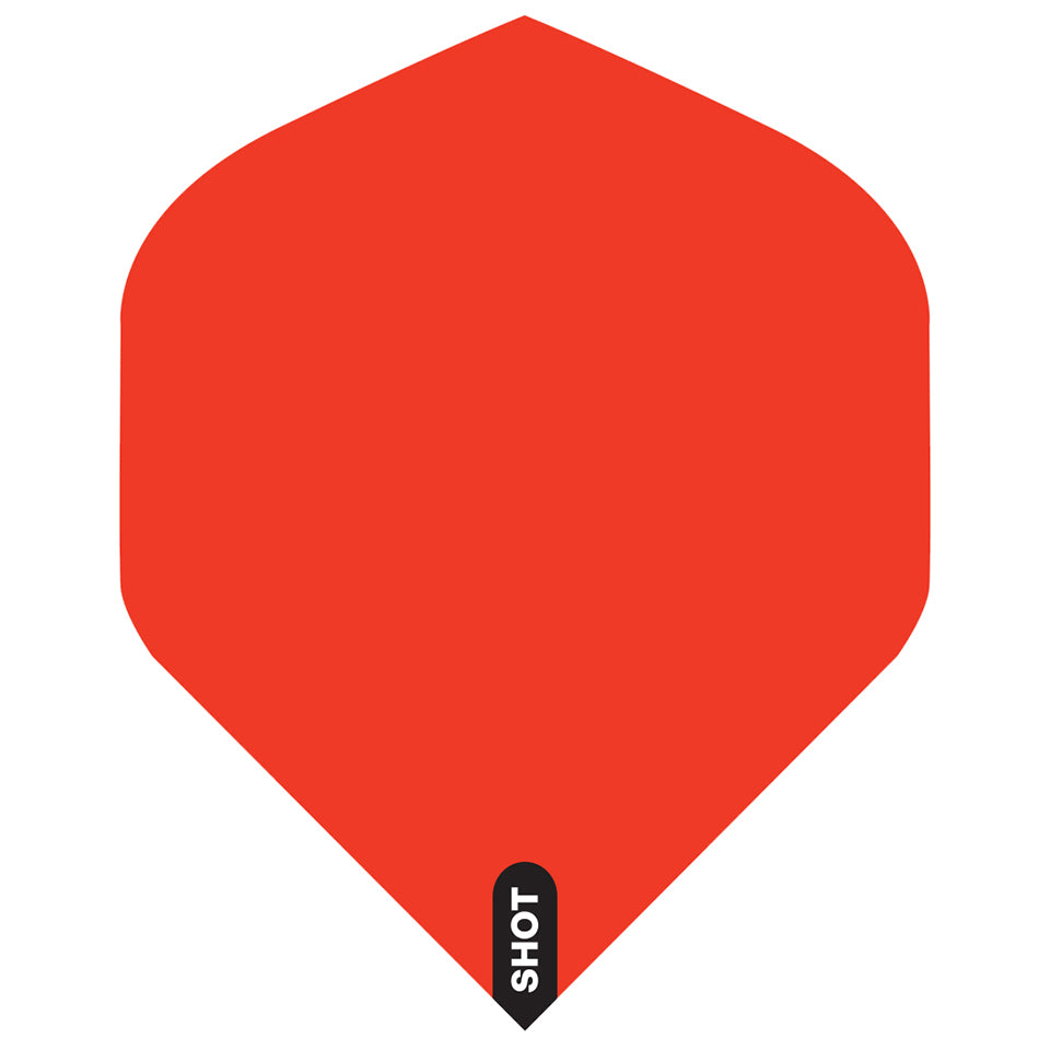 Shot Dart Flights - Standard Red