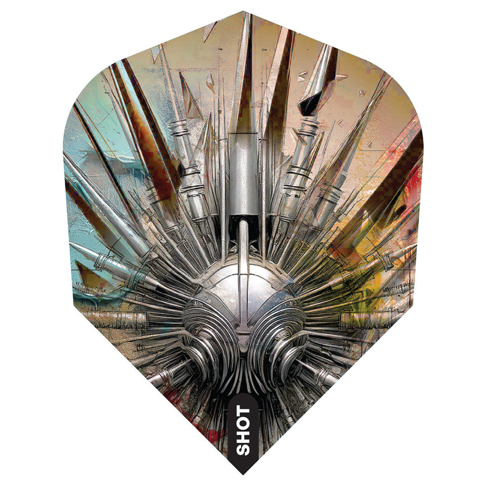 Shot Gnarly Shredda Dart Flights - Shape