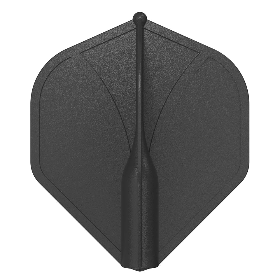 Shot Airfoil Dart Flights - Standard Black