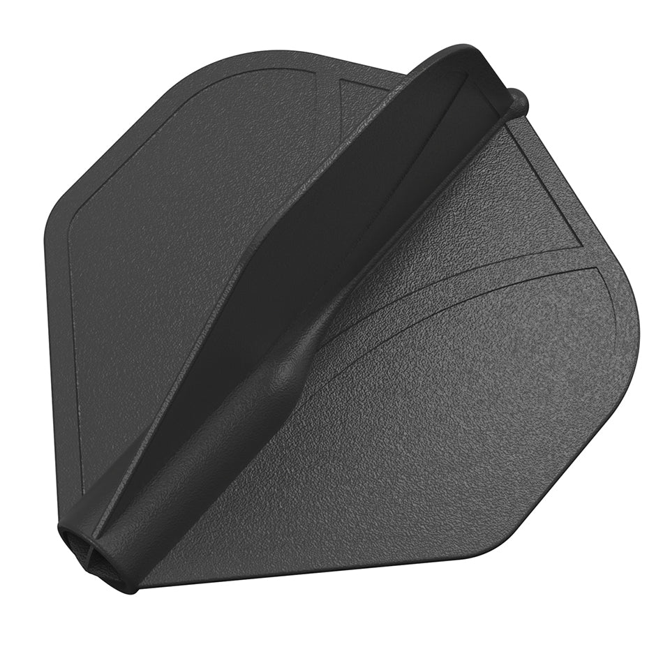 Shot Airfoil Dart Flights - Standard Black