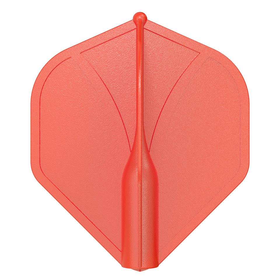 Shot Airfoil Dart Flights - Standard Red