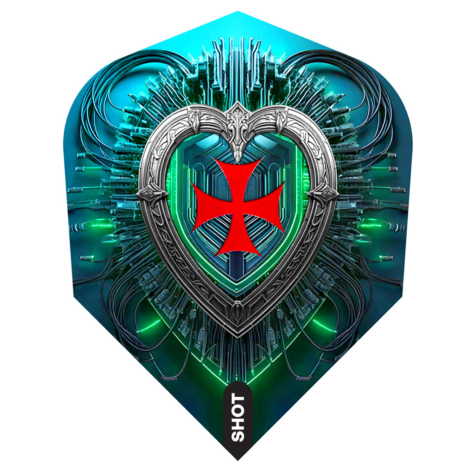 Shot Future Knights Dreadheart Dart Flights - Shape