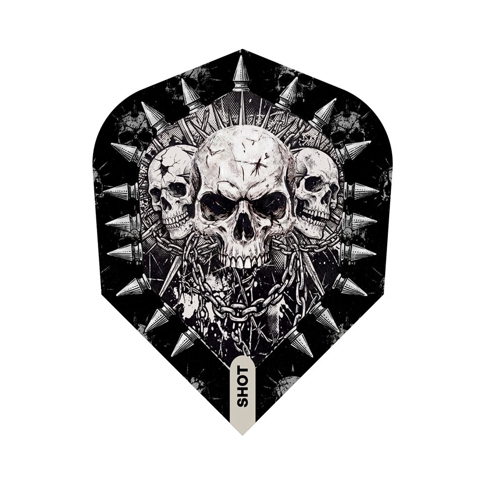 Shot Gnarly Skulls Dart Flights - Shape
