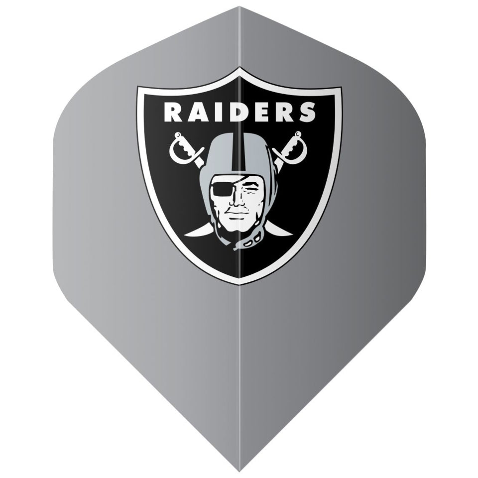 Shot Official Las Vegas Raiders Dart Flights - Standard Gray