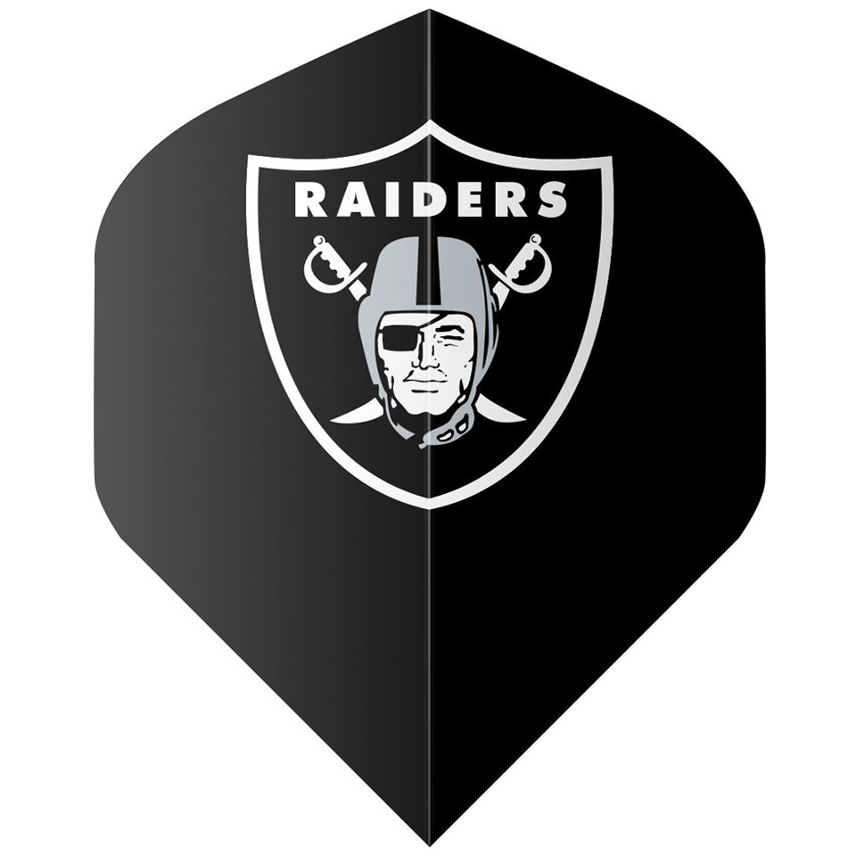 Shot Official Las Vegas Raiders Dart Flights - Standard Black