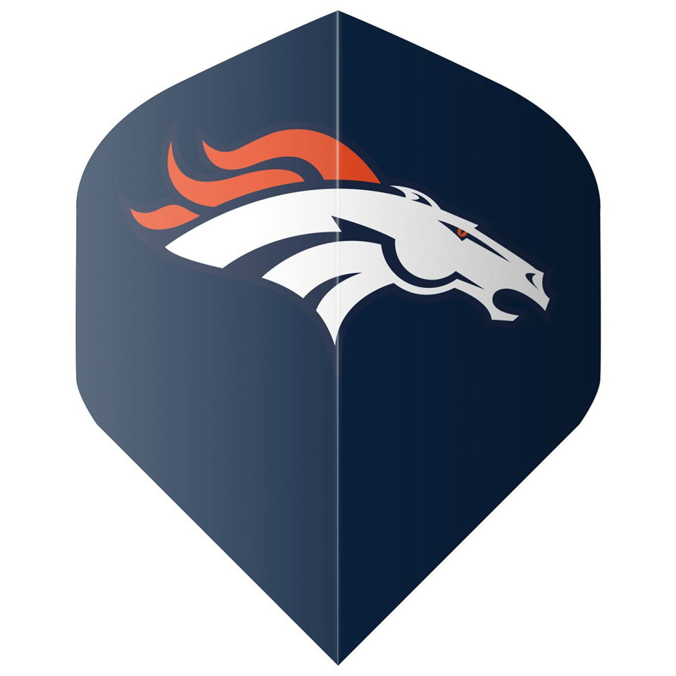Shot Official Denver Broncos Dart Flights - Standard Blue