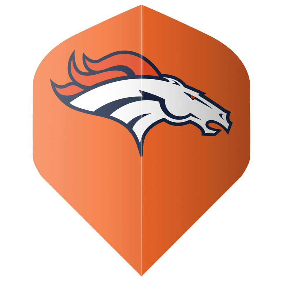 Shot Official Denver Broncos Dart Flights - Standard Orange
