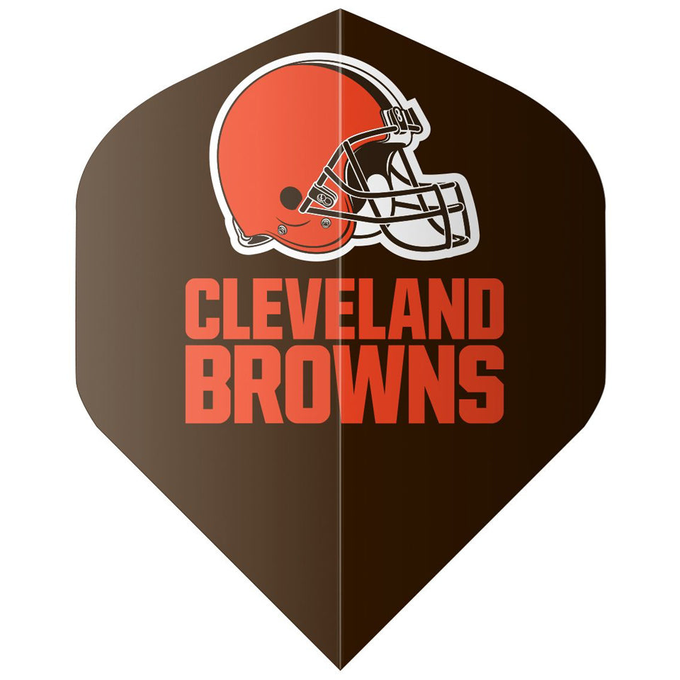 Shot Official Cleveland Browns Dart Flights - Standard Brown