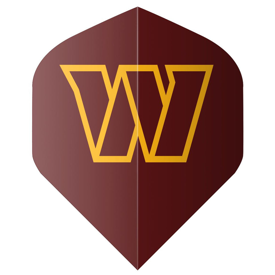 Shot Official Washington Commanders Dart Flights - Standard Burgandy