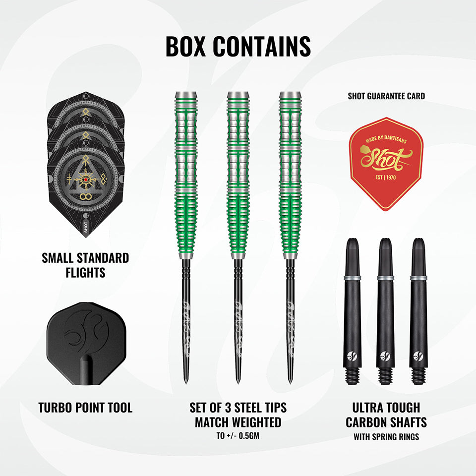 Shot Alchemy Mythril Turbo Point Steel Tip Darts - 23gm