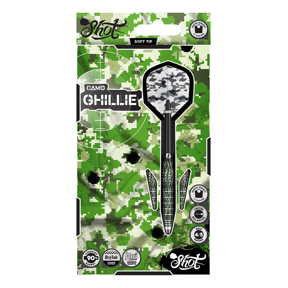 Shot Camo Ghillie Soft Tip Darts - 20gm