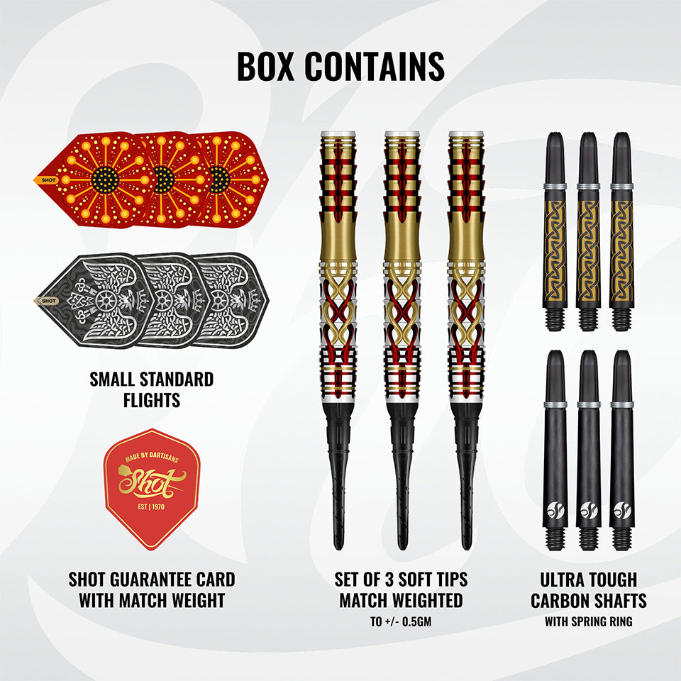 Shot Goths Alaric Soft Tip Darts - 20gm