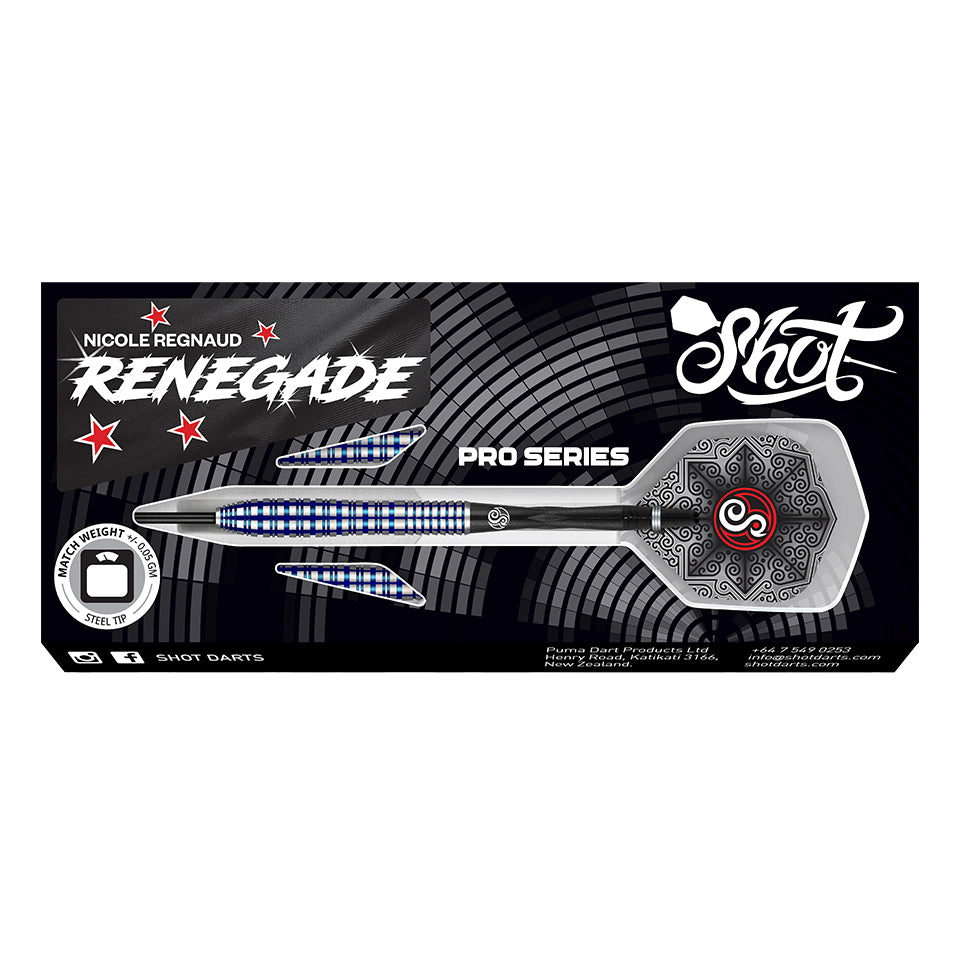 Shot Pro Series Nicole Regnaud Steel Tip Darts - 23gm