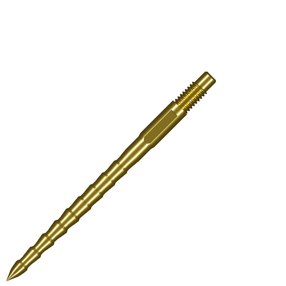 Shot Turbo RS Steel Points - Gold 30mm