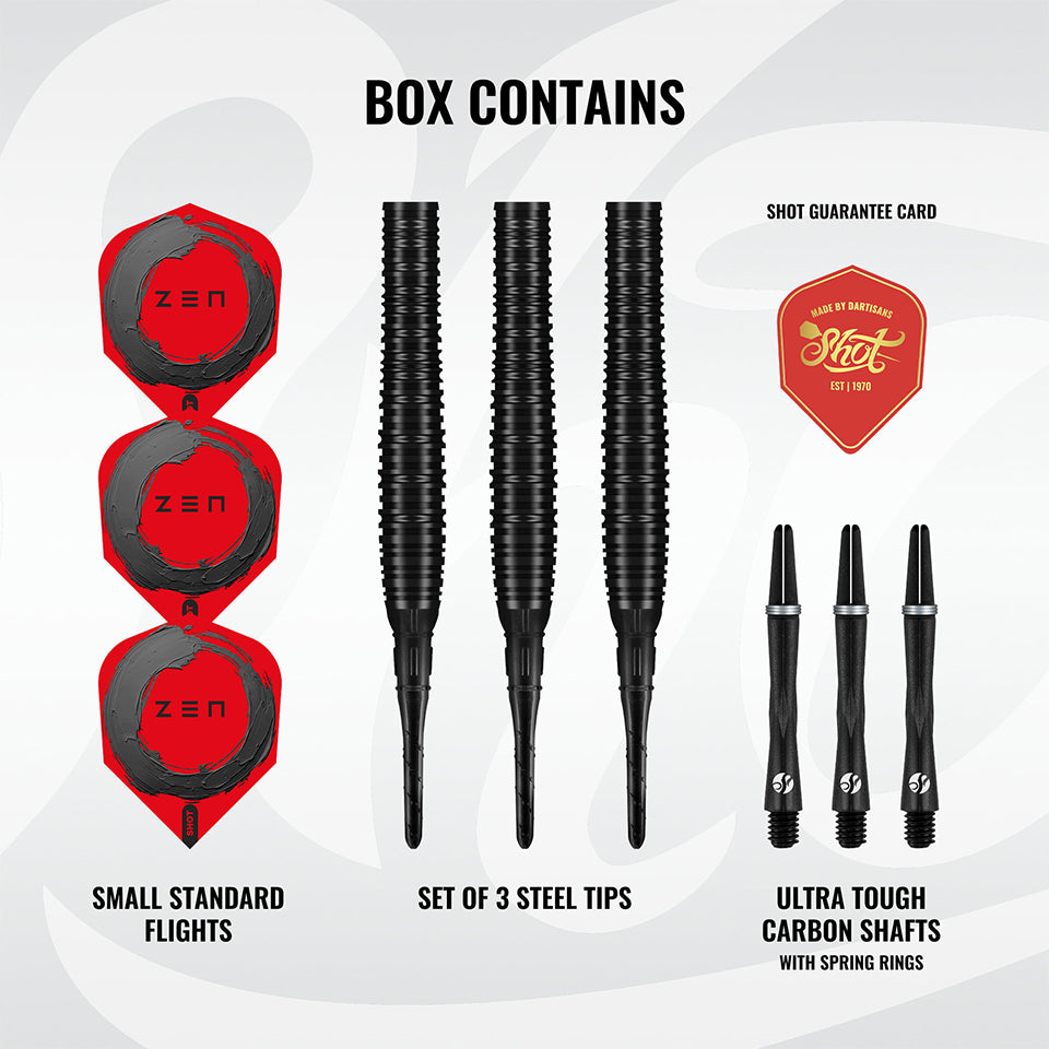 Shot Zen Torpedo Soft Tip Darts - 20gm