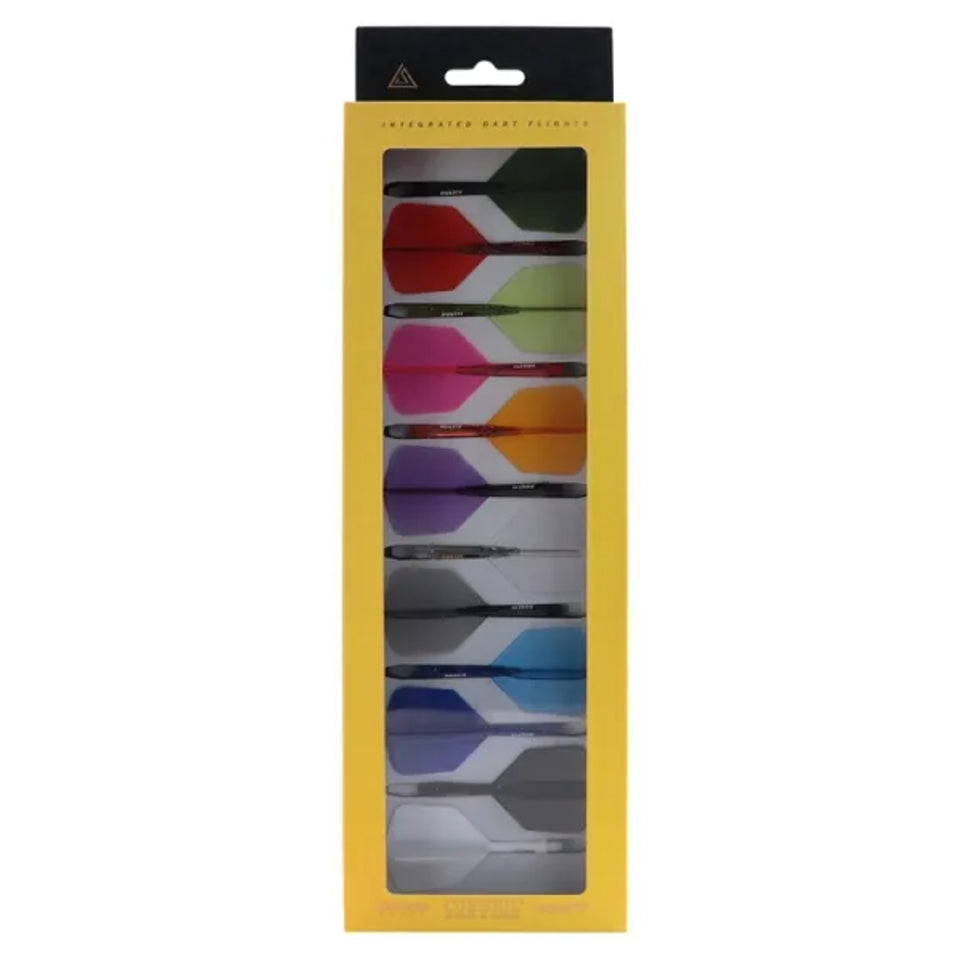 Cuesoul Rost 77 Integrated Dart Flights - Big Wing (M) 28mm (12 Pieces)