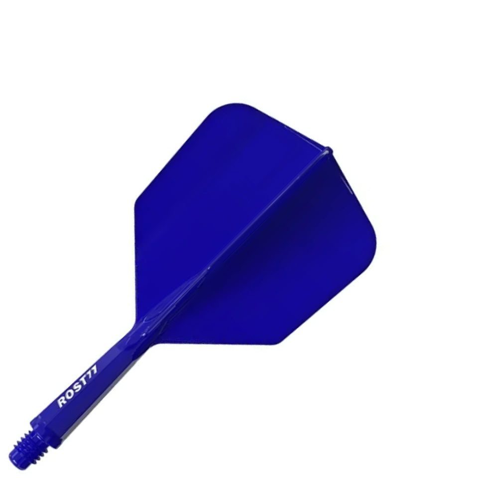 Cuesoul Rost 77 Integrated Dart Flights - Big Wing Blue (S) 23mm