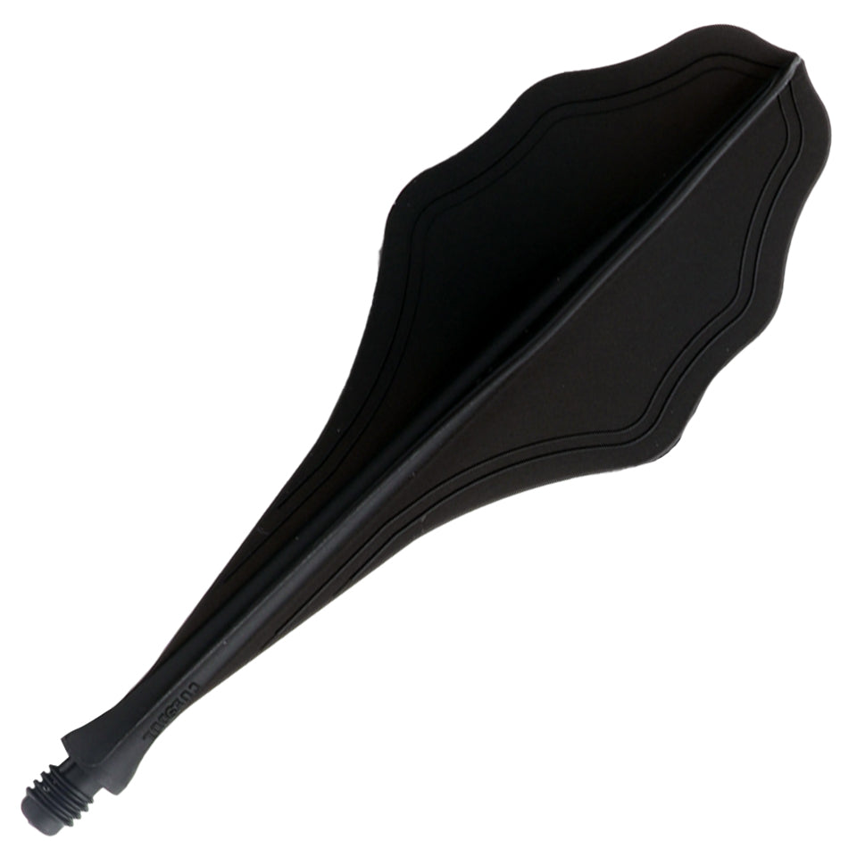 Cuesoul Traj AK8 Integrated Dart Flights - Cloud Black