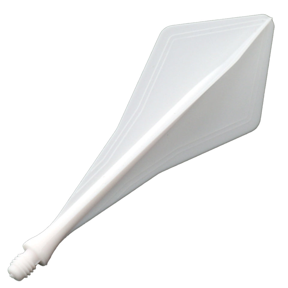 Cuesoul Traj AK8 Integrated Dart Flights - Diamond White