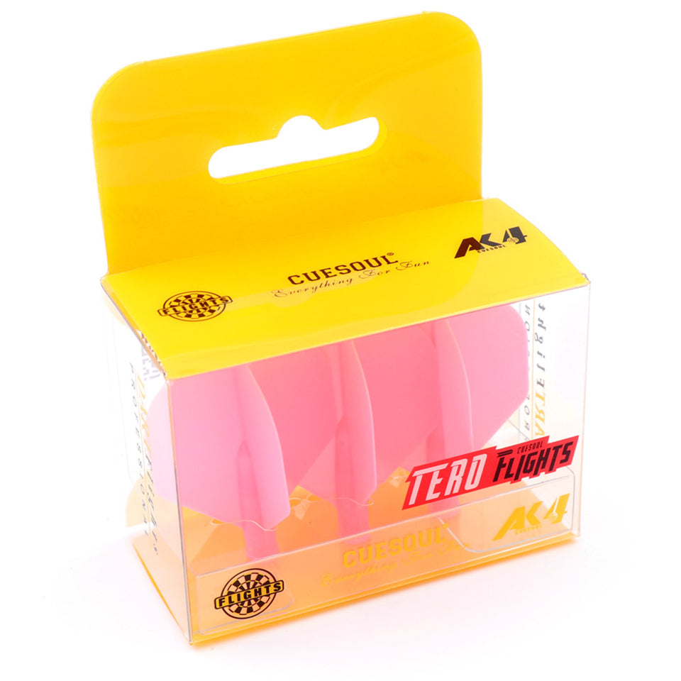 Cuesoul Tero AK4 Dart Flights - Standard Pink