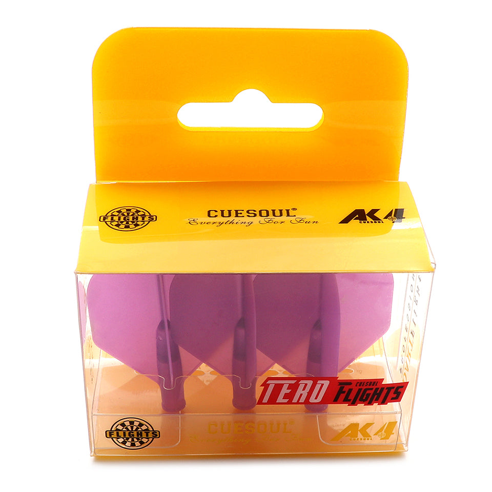 Cuesoul Tero AK4 Dart Flights - Standard Purple