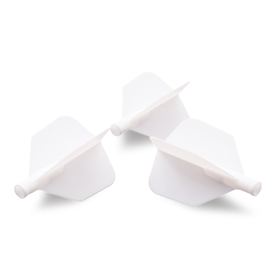 Cuesoul Tero AK4 Dart Flights - Big Wing White