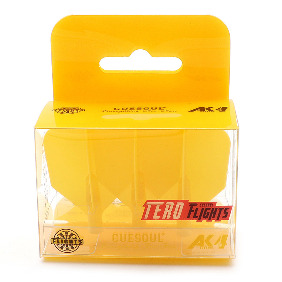 Cuesoul Tero AK4 Dart Flights - Big Wing Yellow
