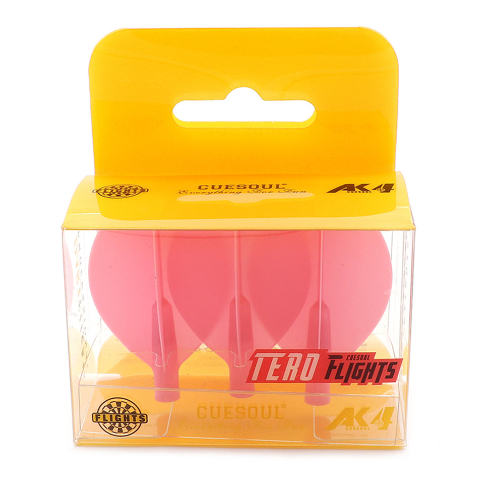Cuesoul Tero AK4 Dart Flights - Teardrop Pink