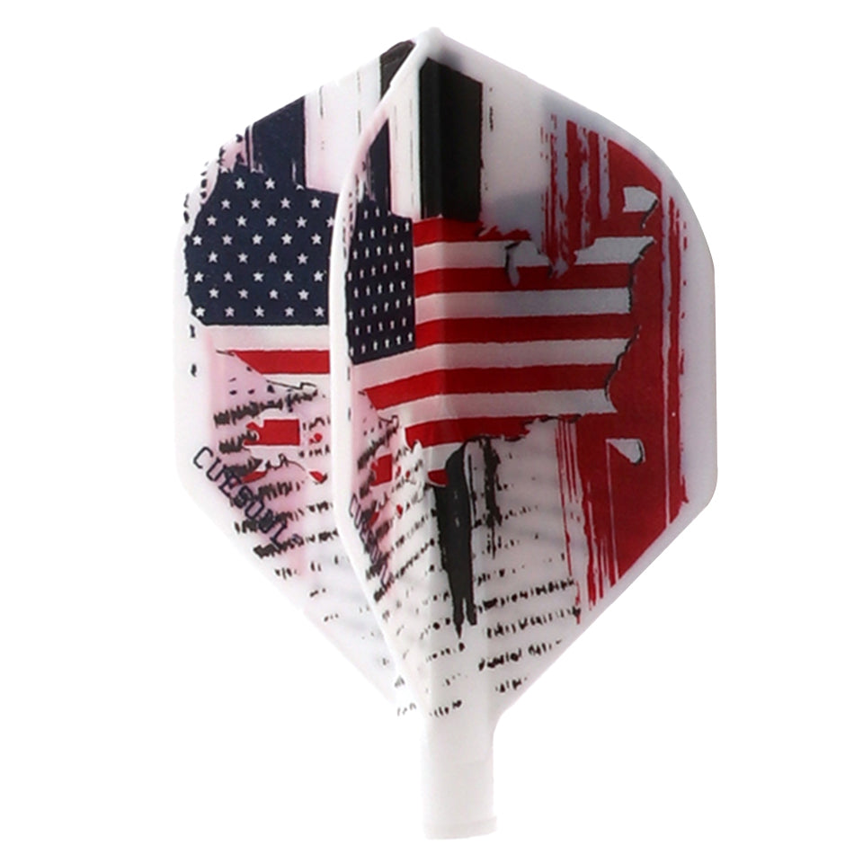 Cuesoul Tero AK4 Dart Flights - Standard USA Flag