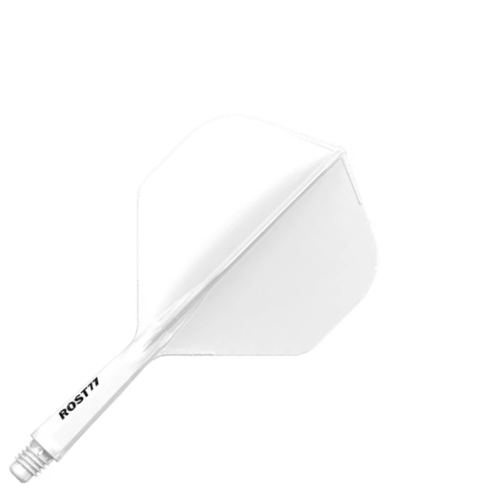 Cuesoul Rost 77 Integrated Dart Flights - Big Standard White (S) 23mm