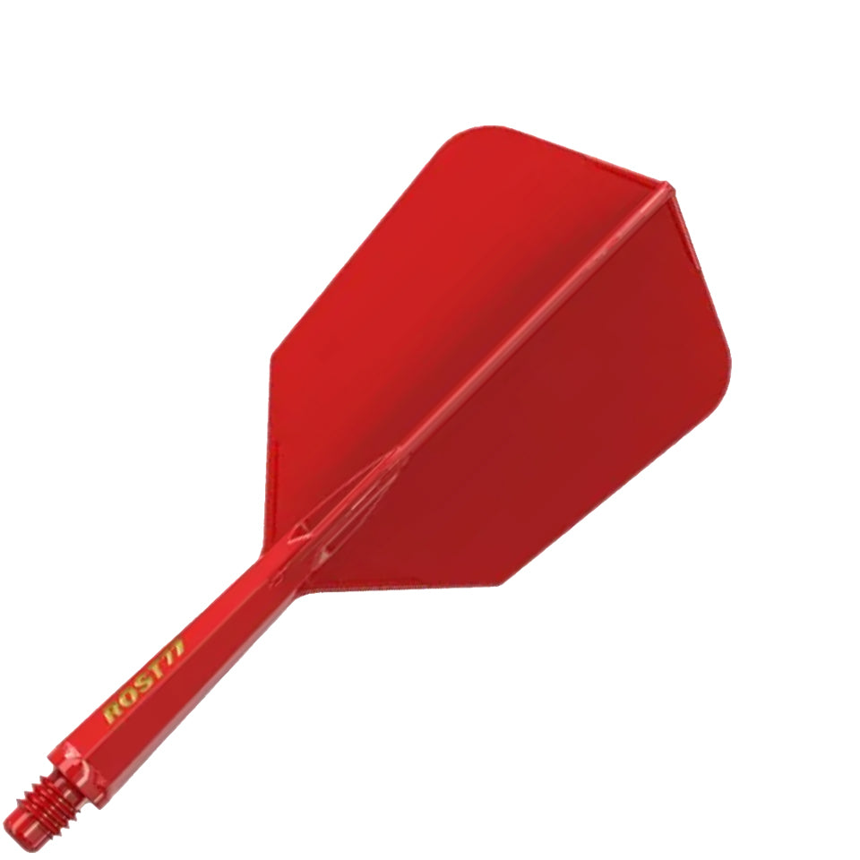 Cuesoul Rost 77 Integrated Dart Flights - Slim Red (M) 28mm
