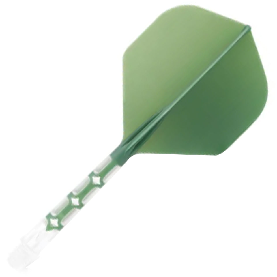 Cuesoul Rost T19 Integrated Dart Flights - Standard Green (L) 33mm