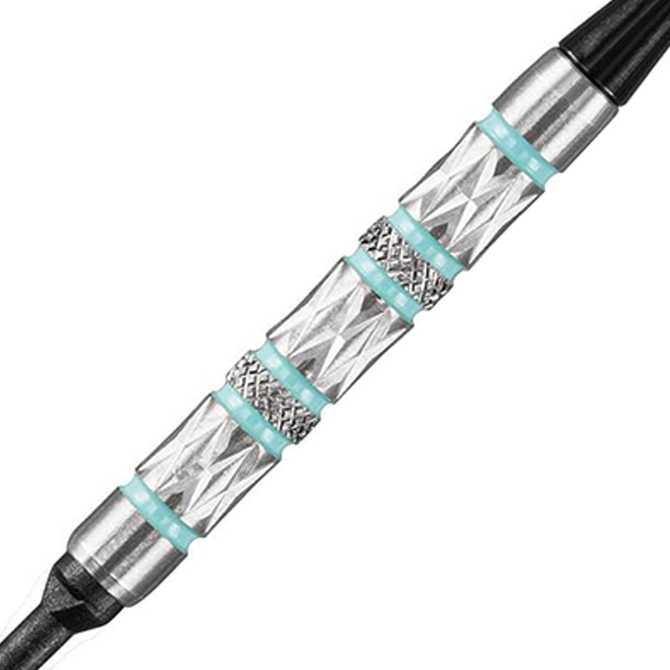 GLD Viper Diamond Soft Tip Darts - Turquoise Rings 18gm
