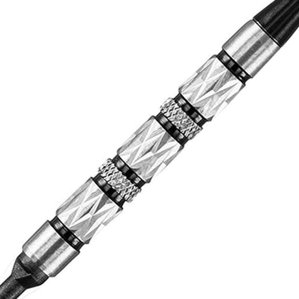 GLD Viper Diamond Soft Tip Darts - Black Rings 16gm