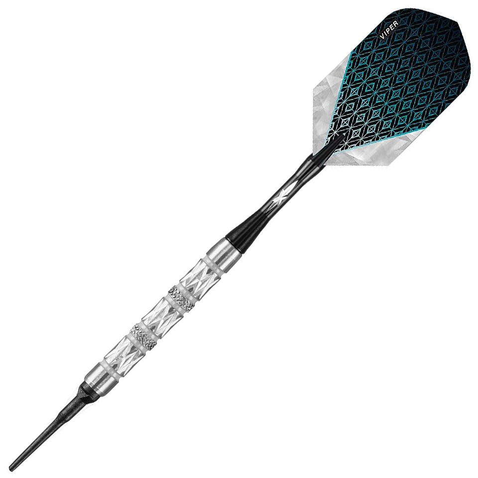 GLD Viper Diamond Soft Tip Darts - White Rings 16gm