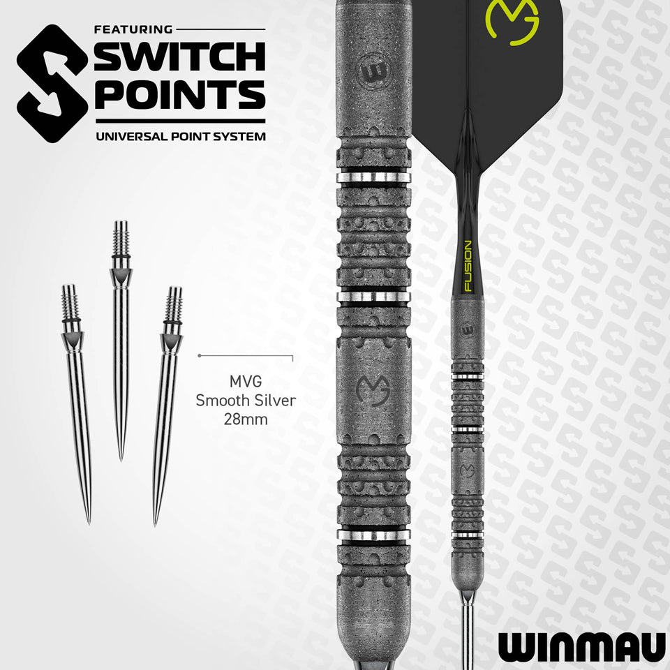 Winmau MVG Signature Edition Switch Point Steel Tip Darts - 22gm