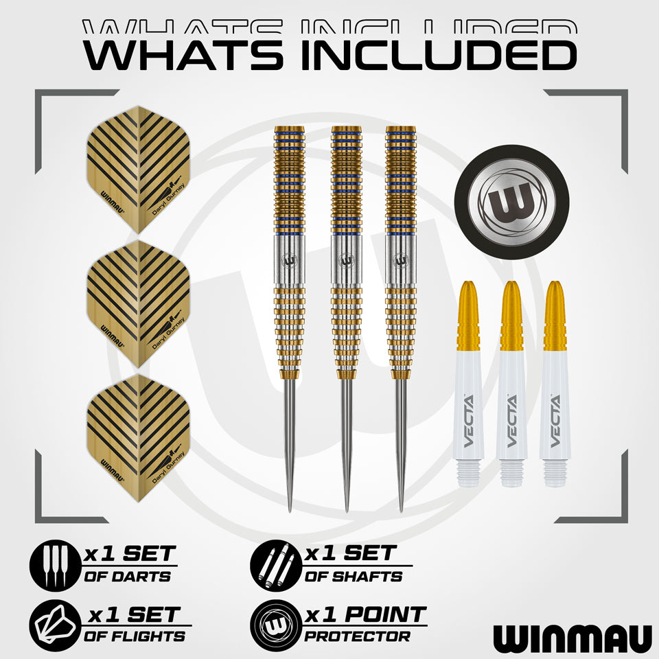 Winmau Daryl Gurney Signature Edition Steel Tip Darts - 23gm