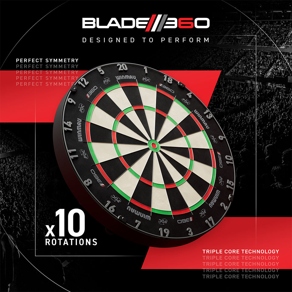 Winmau Blade 360 Triple Core Steel Tip Dartboard