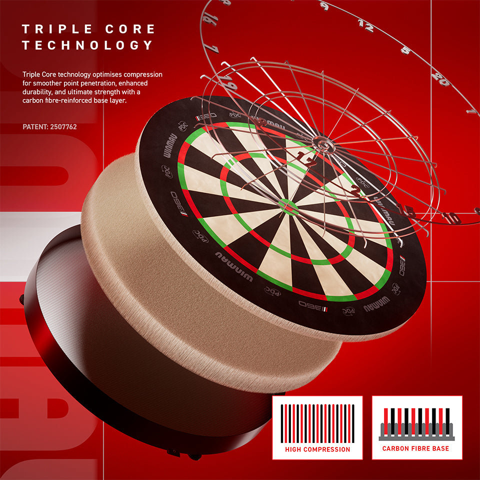 Winmau Blade 360 Triple Core Steel Tip Dartboard